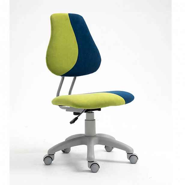 Dětská rostoucí židle RAIDON látka Tempo Kondela Modrá / zelená