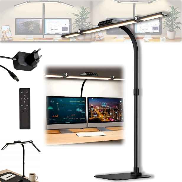 Led Kreslící lampa na stůl Bezstínová stolní lampa na pracovní desku +Dálkový Ovladač