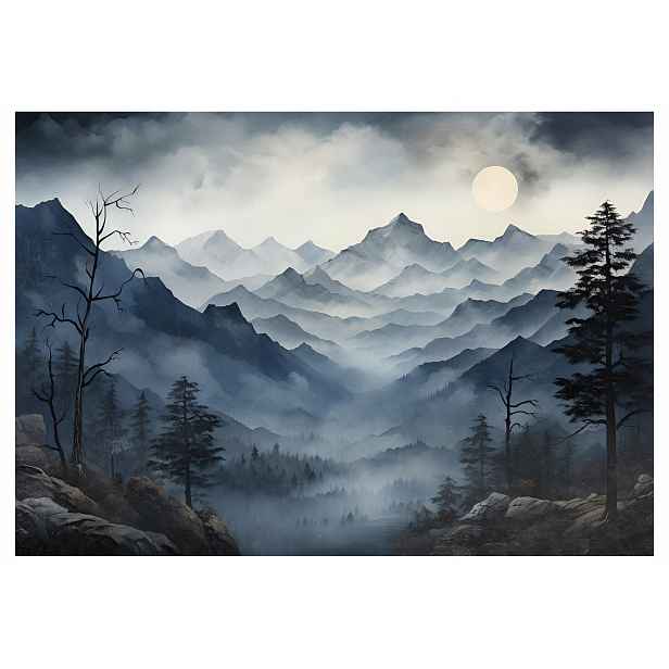 Fototapeta Hory Stromů Smrkový les Obývací pokoj 416x254