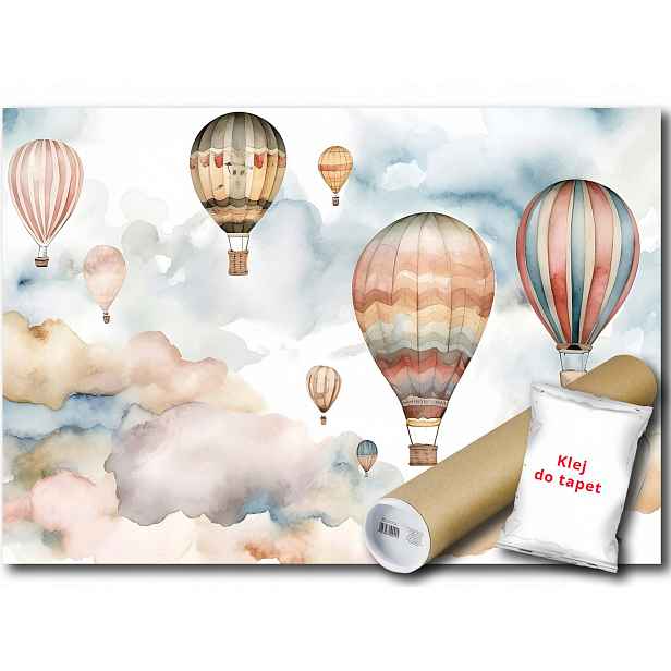 Vinylová fototapeta Balóny obloha mraky 152x104