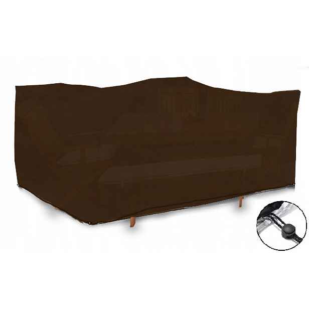 Obal Na Zahradní Nábytek Voděodolný Set Stůl Hnědý 250x150x75