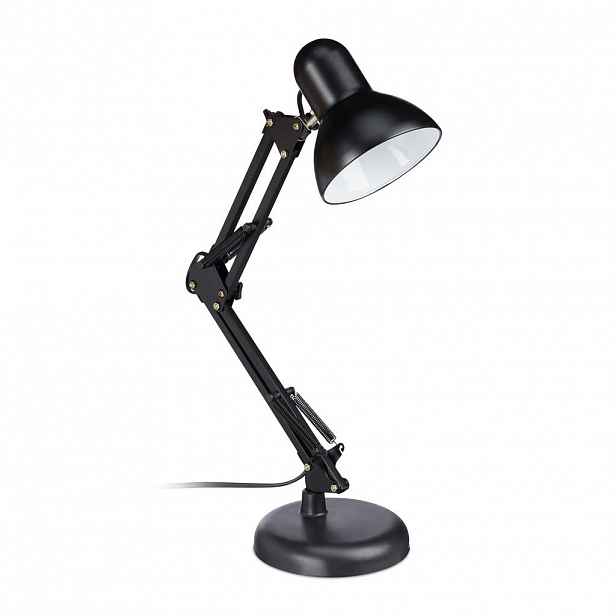 Relaxdays LAMPA Černá kovová retro