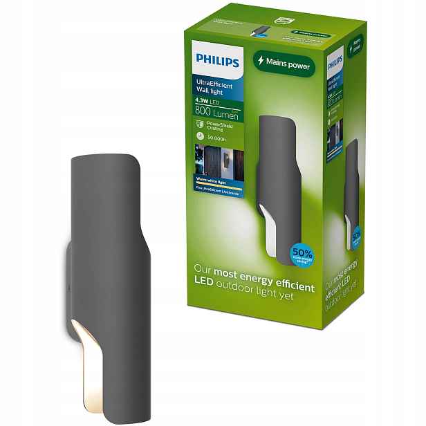 Venkovní nástěnné svítidlo Philips Fira Led Fasádní lampa Zahradní nástěnná