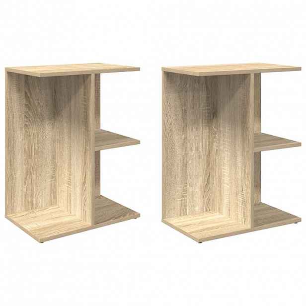 vidaXL Noční stolky 2 ks dub sonoma 46,5x29x61 cm kompozitní dřevo