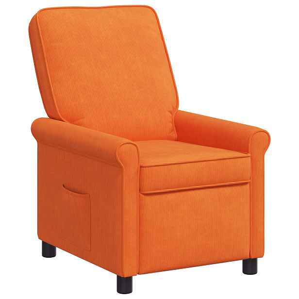 vidaXL Polohovací křeslo Oranžová 69 x 95 x 101 cm Textil