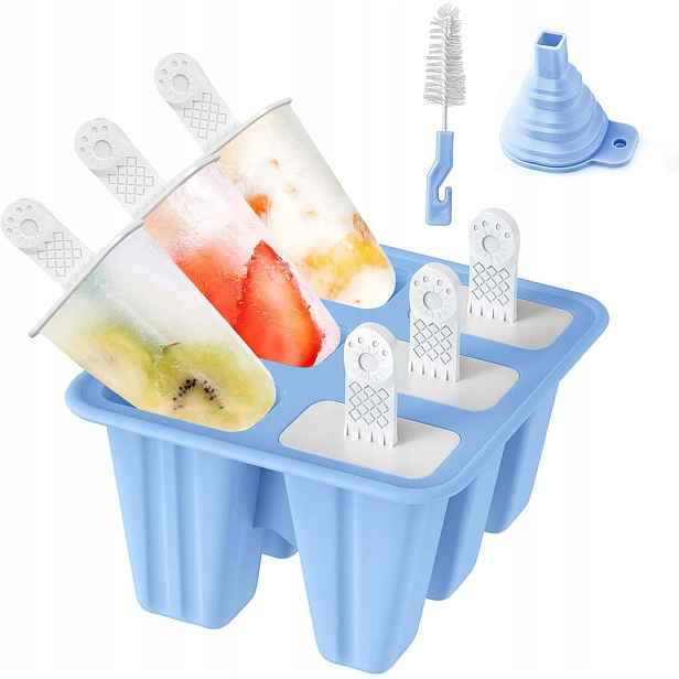 Silikonové formy na zmrzlinu Diy potravinářské třídy, opakovaně použitelné formy