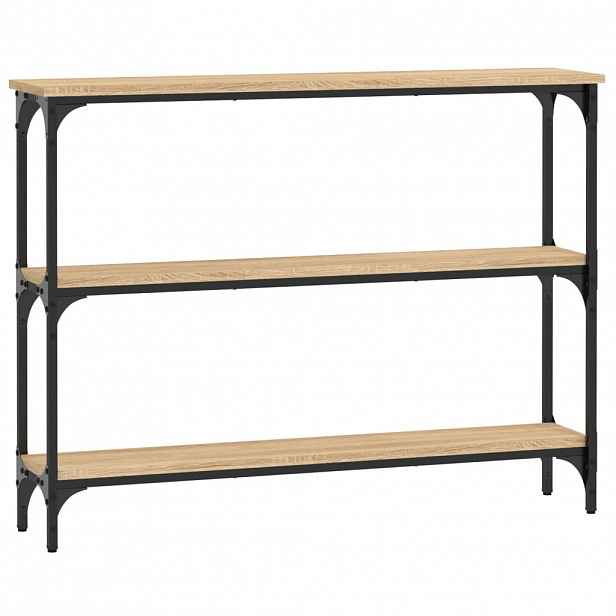 vidaXL Konzolový stolek dub sonoma 100 x 22,5 x 75 cm kompozitní dřevo