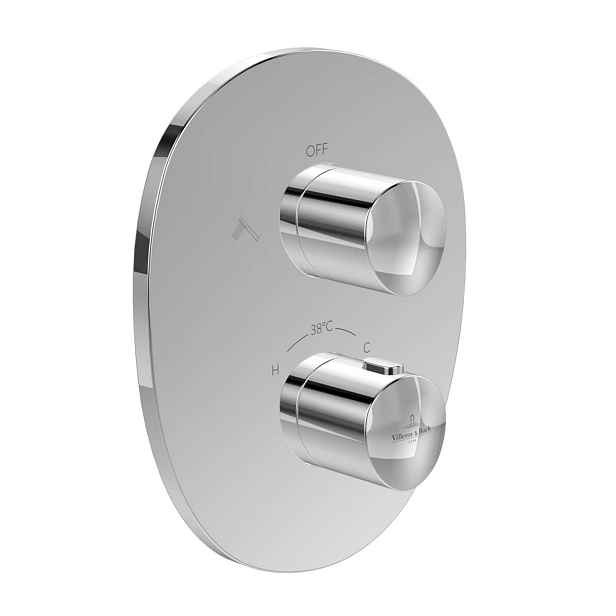 Villeroy & Boch Antao - Termostatická baterie pod omítku, pro 2 spotřebiče, s tělesem, chrom TVS11100200061