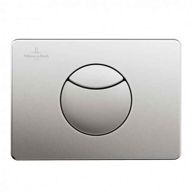 Villeroy & Boch ViConnect - Ovládací tlačítko splachování, kartačovaná nerez 922485LC