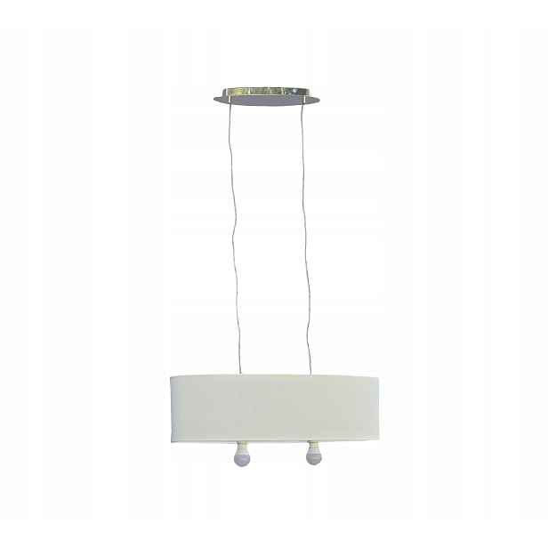 Závěsná lampa bílá 126 cm, nastavitelná