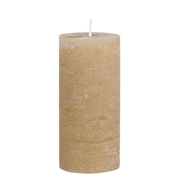 Medová široká svíčka Macon Rustic honey - Ø 7*15cm/ 60h Chic Antique