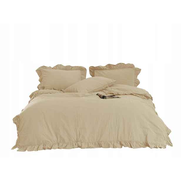 Povlečení bavlněné 220x200 Akdeniz Cream turecké