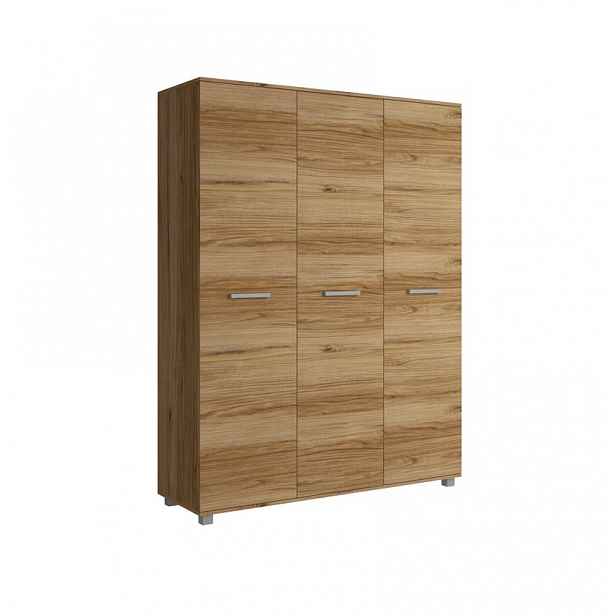 Šatní kombinovaná skříň 150 cm ANDOVER - dub catania