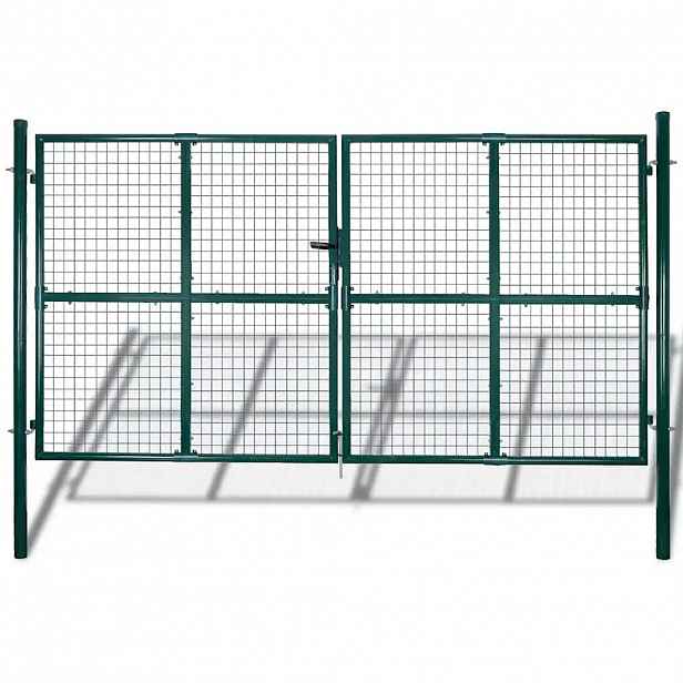 vidaXL Zahradní pletivo branka plot dveře stěna mříž 300 x 175 cm