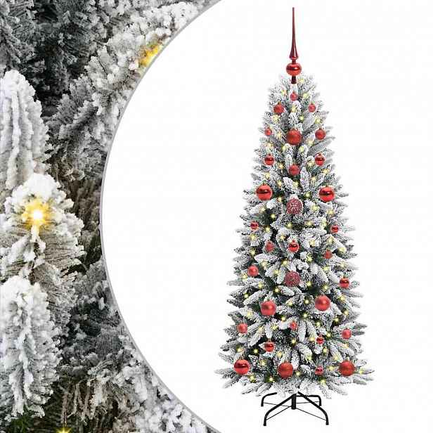 vidaXL Umělý vánoční stromeček Bílá 120 cm PVC, plast, ocel a PE