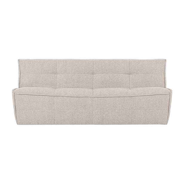 Béžová pohovka z textilie bouclé 204 cm Cluster – vtwonen