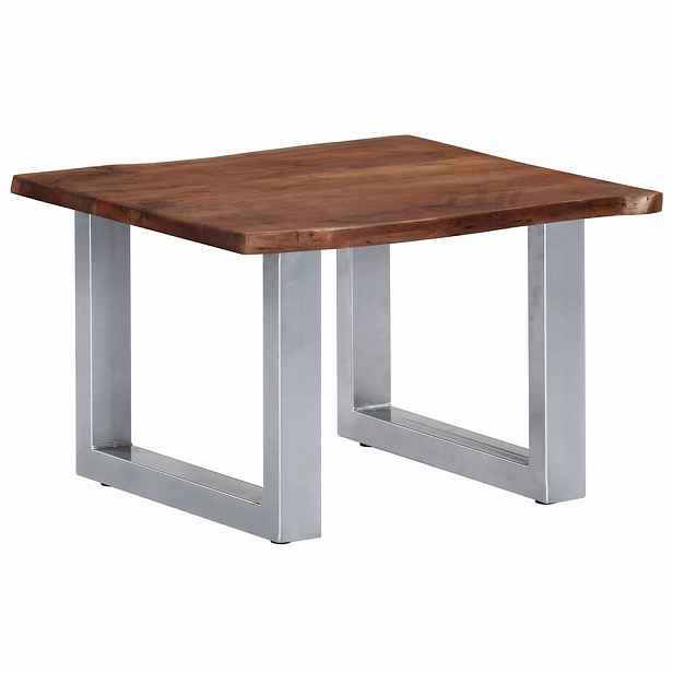 vidaXL Konferenční stolek s živou hranou 60x60x40 cm masivní akácie