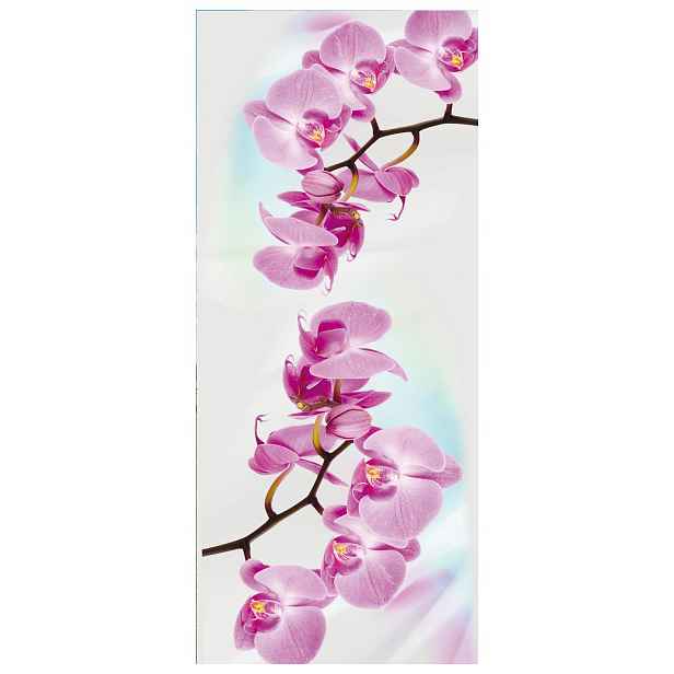 Vliesová fototapeta Růžové orchideje jemnost na stěnách 91x211 lepidlo