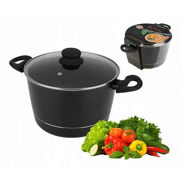 Hrnec s poklicí Royal 24 cm 5,6L, nepřilnavý povrch