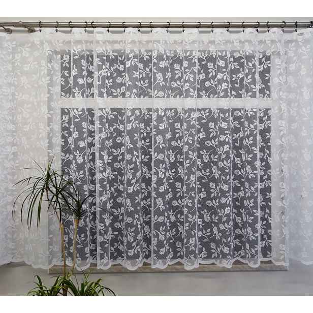 Mg Záclona 2038 Bílá 300x170 cm Hotová S Páskou M