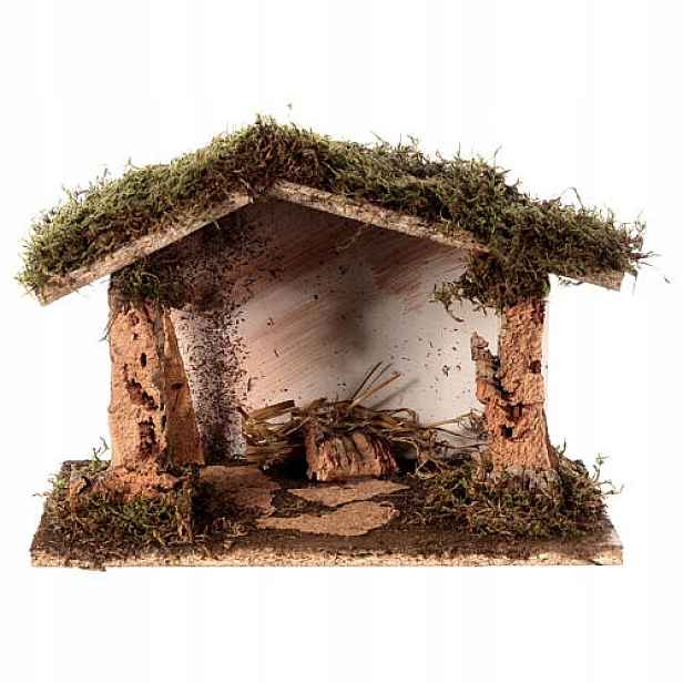 Vánoční Betlém Stáj Dekorace 30x15x19 CM Pro Figurky 10-12 CM