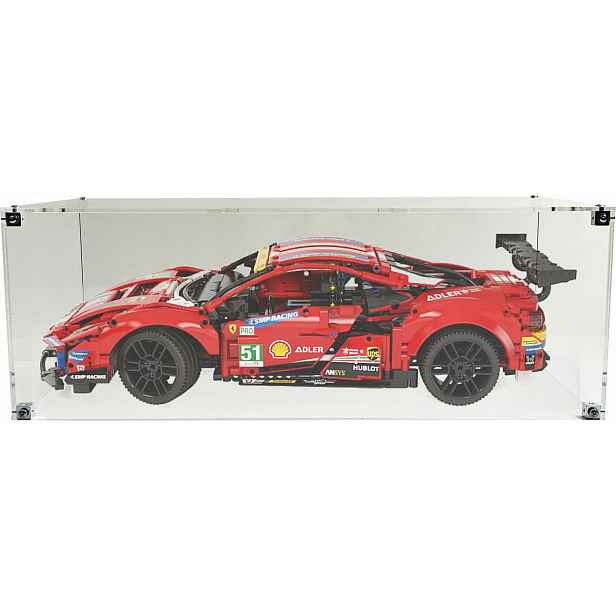 Vitrína Drewlandia pro sadu Lego 42125 Technic Ferrari 488 Gte Af Corse