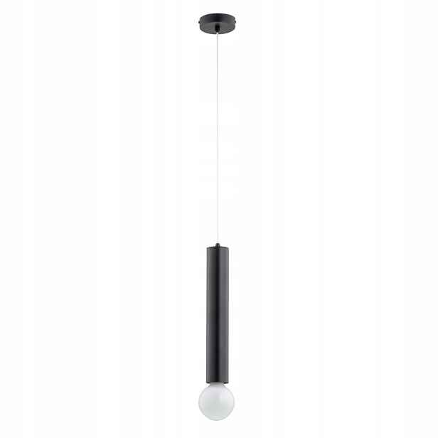 Alfa Twister Závěsná lampa černá tuba 1xE27 kov IP20 95 cm