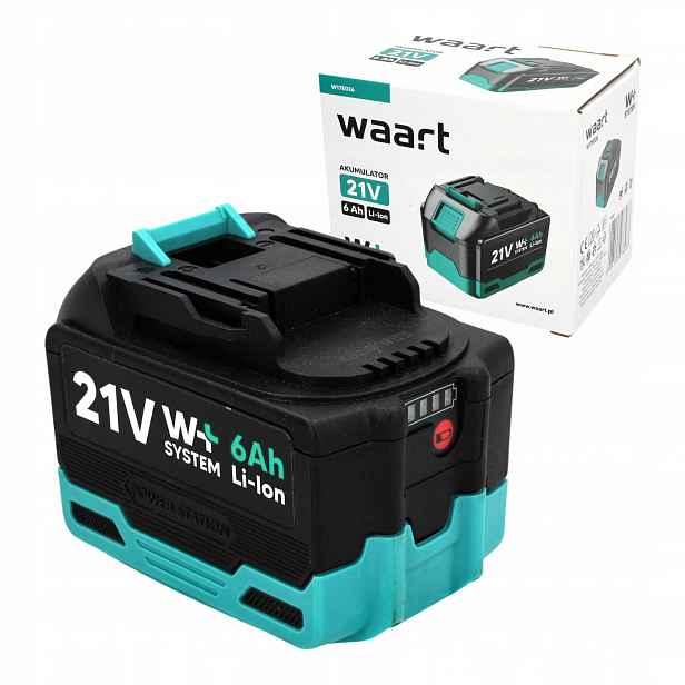 Akumulátor Li-ion Waart 21 V 6 Ah pro elektrické nářadí Waart Série W17E026