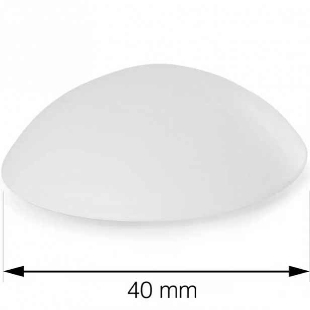 Dveřní zarážka průměr 40 mm samolepicí bílá 6 ks