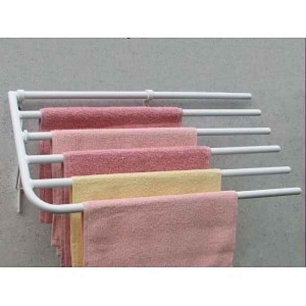 České sušáky SUŠÁK RUČNÍKŮ NA STĚNU D550 - 50 cm pro 5 ručníků