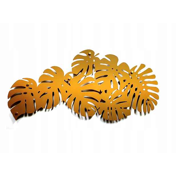 *decolicious, dekorace listů, list monstera zlatý