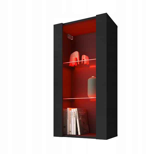 komodee Tivoli Závěsná vitrína Vertical 100 Černá Rgb Led