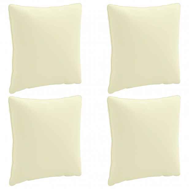 vidaXL 4-dílné zádové polstrování PUTTEN 4 pcs 100% polyester Krémová