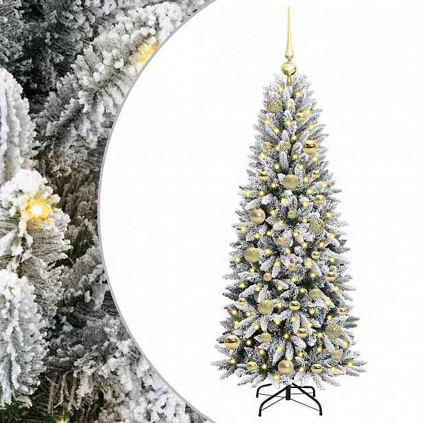 vidaXL Umělý vánoční stromeček Bílá 120 cm PVC, plast, ocel a PE