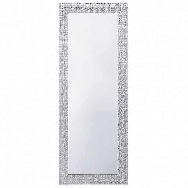 Beliani NÁSTĚNNÉ ZRCADLO stříbrné obdélníkové 50/130 cm Mervent