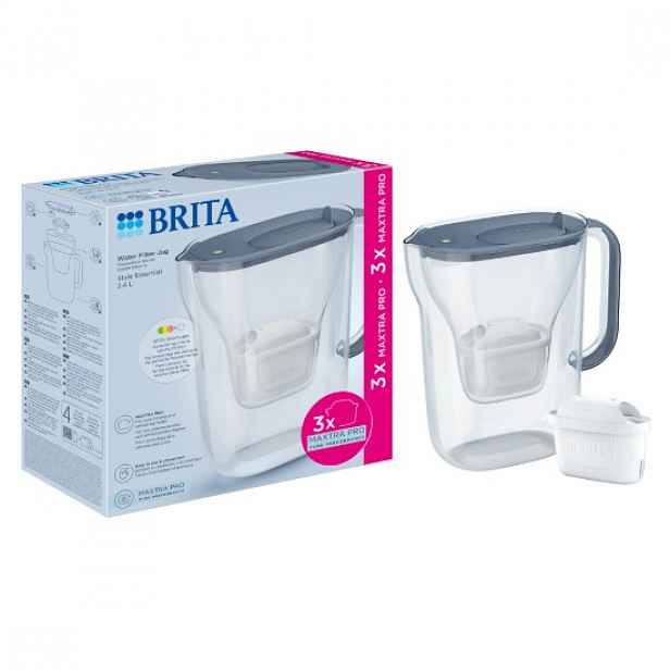 BRITA Style Essential Starter Pack 2,4 l + 3 filtry Maxtra Pro (Stone