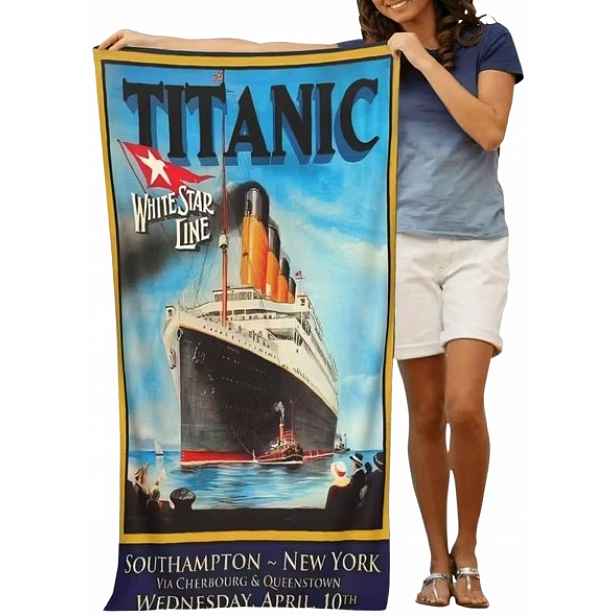 Ručník Titanic Luxusní Loď Plavba Plážový Ručník 70x140