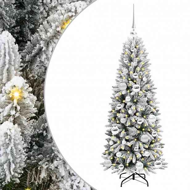 vidaXL Umělý vánoční stromeček Bílá 120 cm PVC, plast, ocel a PE