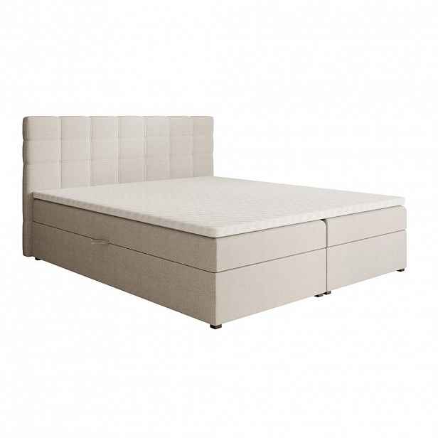 Beautysofa ČALOUNĚNÁ postel Topiq 184/203/103, béžová