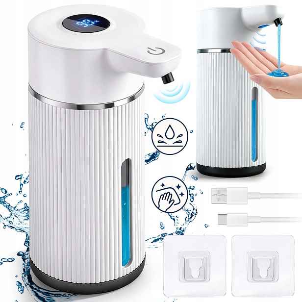 Bezdotykový Dávkovač Mýdla Automatický 420ML Velký Usb-c Ir, Gelové Mýdlo