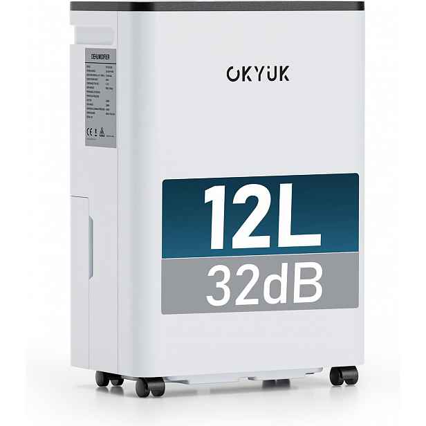 Elektrický Odvlhčovač Vzduchu 12 L LD Časovač Tichý Provoz Automatické Vypnutí