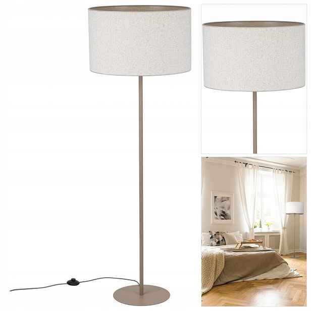 Podlahová béžová Vellum je moderní elegantní forma v obývacím pokoji Tk Lighting