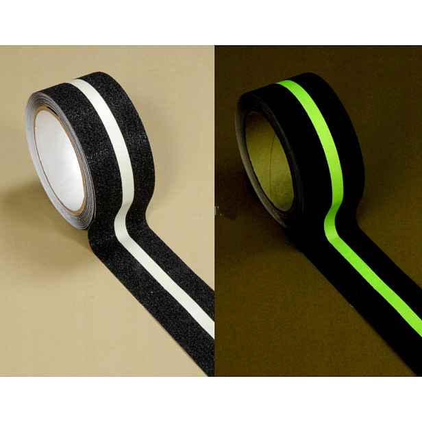 Protiskluzová páska svítící Glowfix Black, 50 mm x 18 m