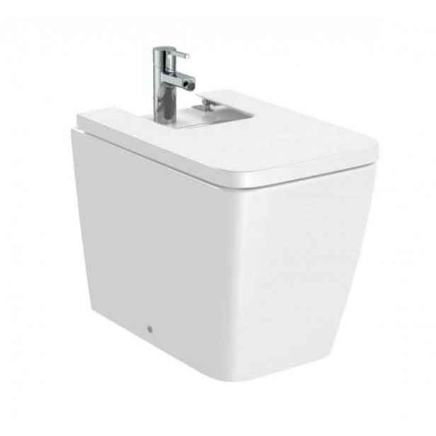 Roca Inspira - Stojící bidet, s přepadem, otvor pro baterii, bílá A357537000