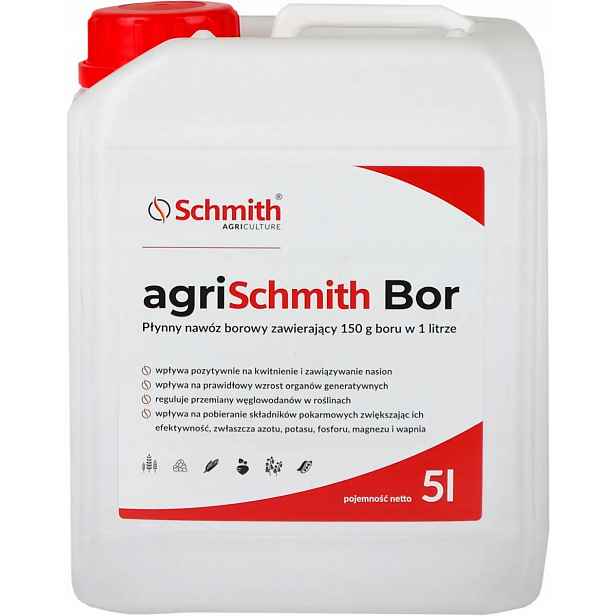 Tekuté borové hnojivo agriSchmith Bor 5 l