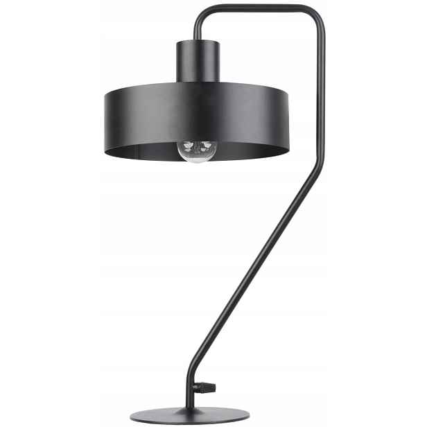 Černá dekorativní stolní lampa do ložnice typu loft, moderní, dekorativní, Sigma