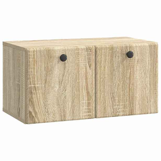 vidaXL Nástěnná TV skříň 59,5 x 31 x 30 cm Dub sonoma Kompozitní dřevo