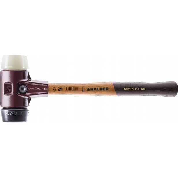 Brusicí kladivo Simplex Halder 30 mm Gumové nylonové kladivo pro obrubníky