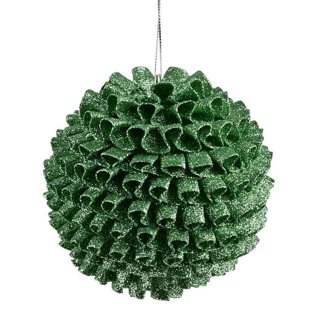 Mondex Vánoční baňka SANTA LILA Fairy 10 cm zelená