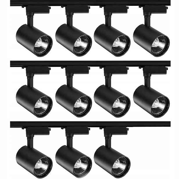 11 X Kolejnicový Reflektor Led Lampa Systém Kolejnicového Osvětlení Kolejnicový Kabel